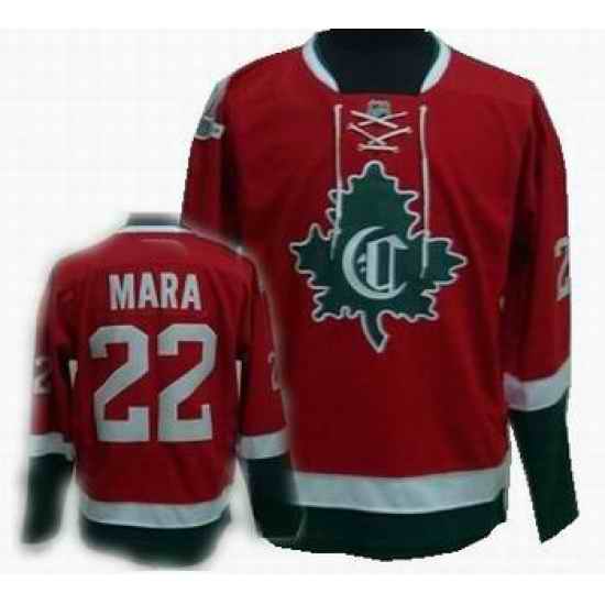 Hockey Montreal Canadiens #22 Paul Mara Stitched Replithentic New CD Red Jersey
